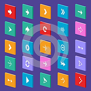 Arrow flat icons