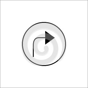 Arrow forward solid icon, mobile sign and Next