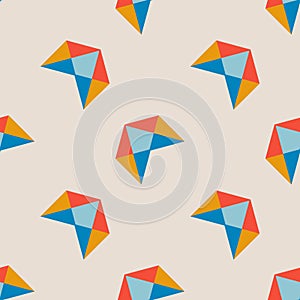 Arrow geo seamless pattern with triangles.