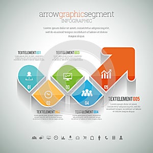 Arrow Graphic Segment Infographic