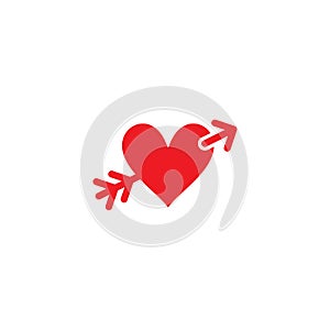 Arrow heart icon