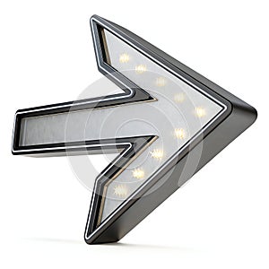 Arrow Icon 3D Rendering Vector Illustration