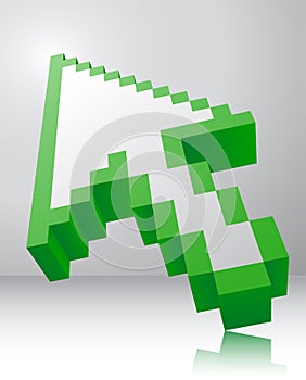 Arrow icon 3d.