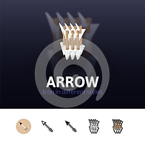 Arrow icon in different style