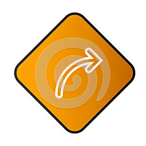 Arrow button with rectangular frame part 21