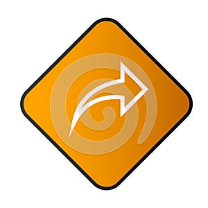 Left arrow button with rectangular frame v.7
