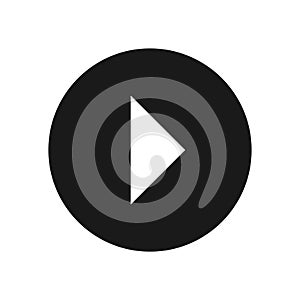 Arrow vector icon set. Direction control button. Menu navigation pointer symbol. Web interface and application next sign.