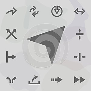 Arrow icon. Universal set of arrows for website design and development, app development