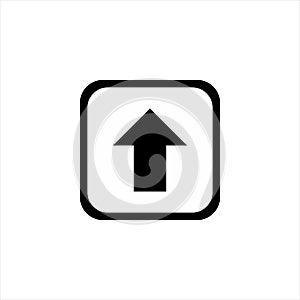 Arrow up icon, up arrow icon, up arrow Vector icon, up arrow isolated icon, upload icon, up arrow Image icon