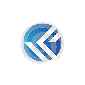 Arrow ilustration logo vector