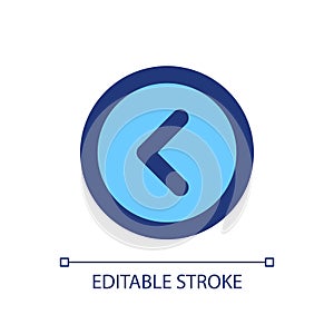 Arrow left button pixel perfect RGB color ui icon