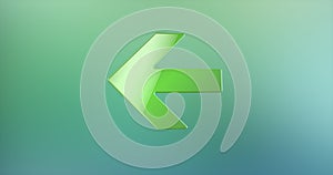 Arrow Left Color 3d Icon