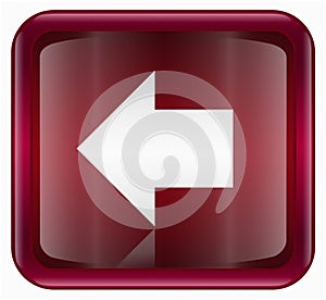 Arrow left icon red