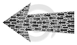 Arrow Left Recursive Composition of Itself Items