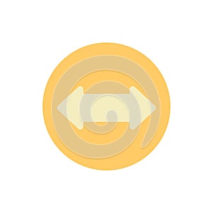 Arrow left and right icon. Simple color vector elements of pointer icons for ui and ux, website or mobile application