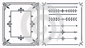 Arrow line design set, direction arrows, pointer elements, UI icons vector design Generative AI