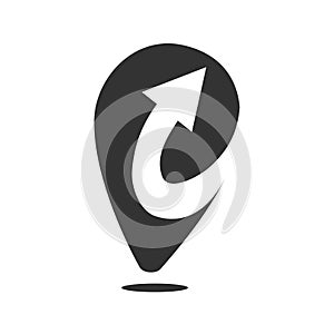 Arrow logo template Icon Illustration Brand Identity.Isolated and flat illustration. Vector graphic