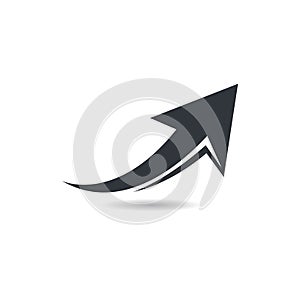 Arrow logo template vector icon