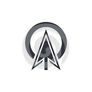 Arrow logo vector icon