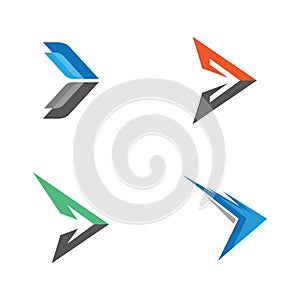 Arrow logo vector icon