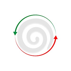 Arrow logo vector icon template