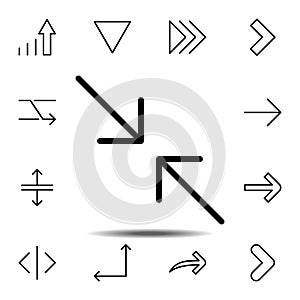 arrow loop icon. Simple thin line, outline vector element of Arrow icons set for UI and UX, website or mobile application