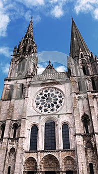 arrow of Notre-Dame de Chartres Catholic Cathedral in Eure-et-Loir France