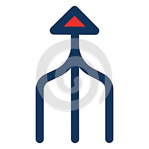Arrow, oneway Isolated Vector Icon which can be easily modified or edited