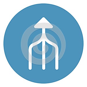 Arrow, oneway Isolated Vector Icon which can be easily modified or edited