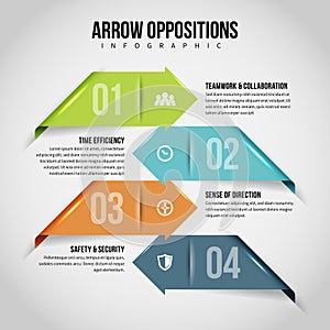 Arrow Oppositions Infographic