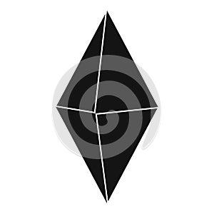 Arrow pin icon, simple style.