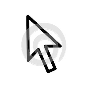 Arrow pointer icon flat vector template design trendy