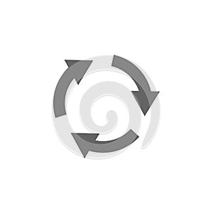 Arrow, recycle icon. Element arrow icon. Premium quality graphic design icon. Signs and symbols collection icon for websites, web