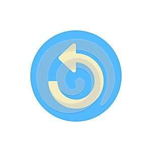 Arrow refresh icon. Simple color vector elements of pointer icons for ui and ux, website or mobile application