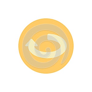 Arrow refresh icon. Simple color vector elements of pointer icons for ui and ux, website or mobile application
