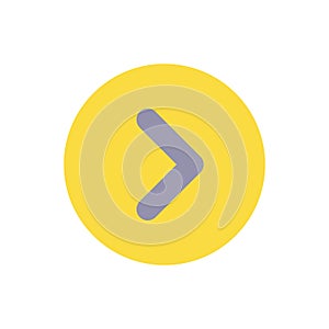 Arrow right button flat color ui icon
