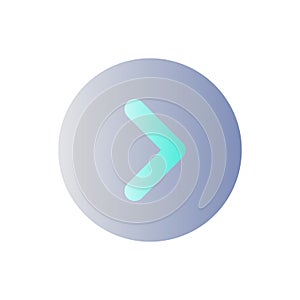 Arrow right button flat gradient color ui icon