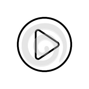 Arrow right icon. Simple line, outline vector elements of pointer icons for ui and ux, website or mobile application