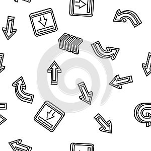 arrow right next sign up vector seamless pattern