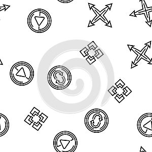 arrow right next sign up vector seamless pattern