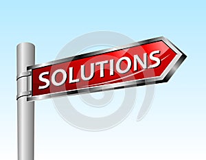 Arrow road sign solutions