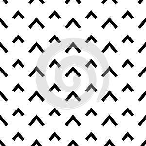 Arrow seamless pattern. Fence chevrons. Embroidery brackets background. Abstract geometric texture. Repeating print with chivron.