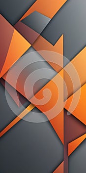 Arrow Shapes in Gray Darkorange