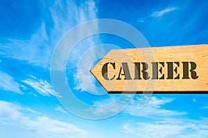 Arrow sign with Career message