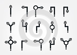 Arrow Sign Flat vector Icons