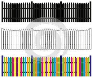 Arrow Style Picket Fence