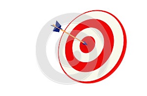 Arrow in the target - the concept of achieving the goal