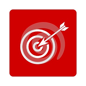 arrow in target - icon