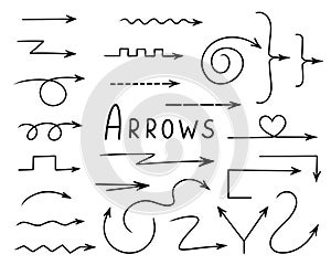 Arrow for text. Vector Illustration for printing, backgrounds, covers, packaging, greeting cards, posters, stickers, textile and