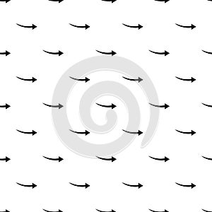 Arrow turning right pattern, simple style